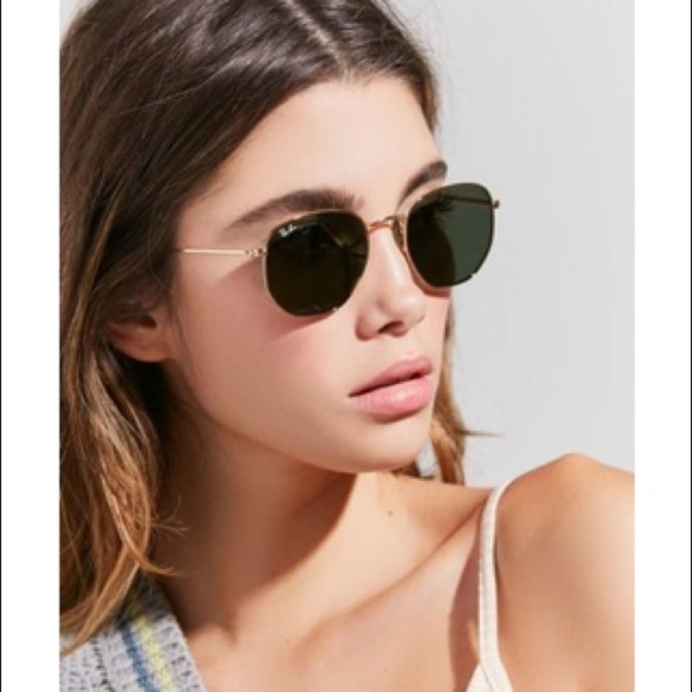 Ray-Ban hexagonal flat lenses